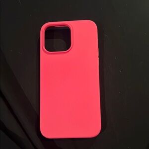 IPhone 14 Pro Max Hot Pink Silicone Phone Case